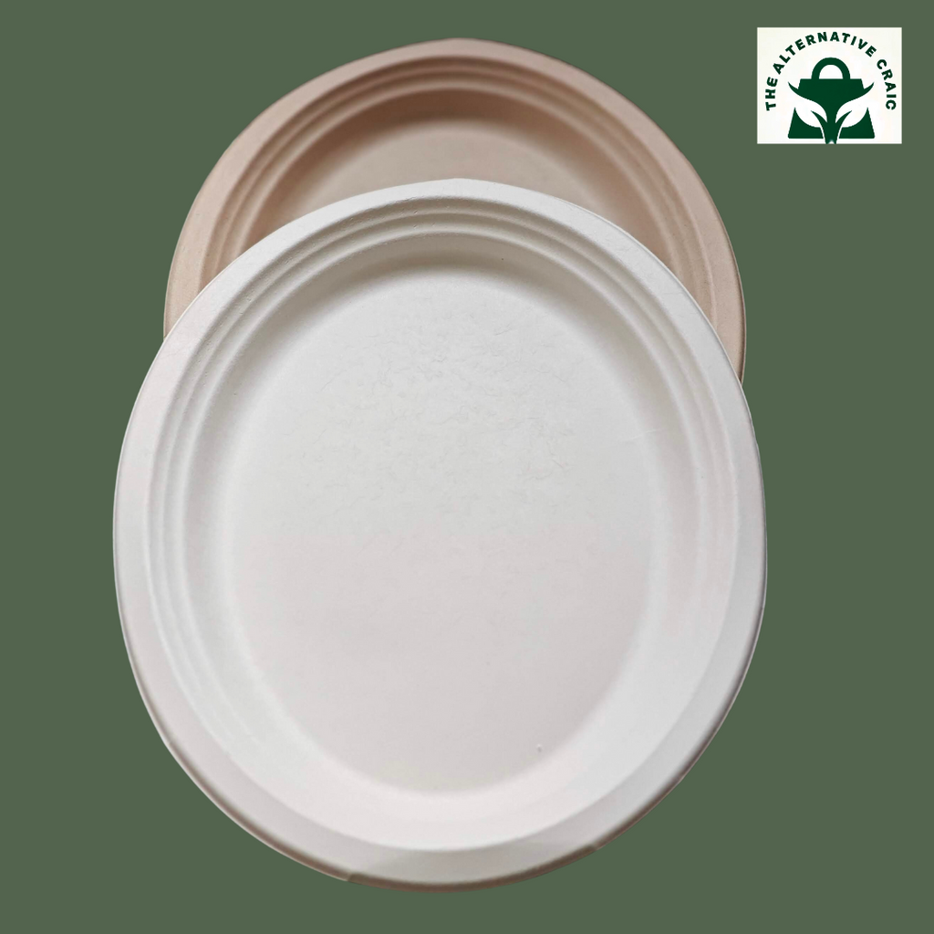 Round/Oval Plates: Plant Fiber